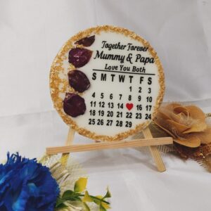 6 inch resin calendar frame